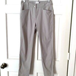 Daily Sports Pants Womens 4 Tan Cropped Ankle Pants High Waisted